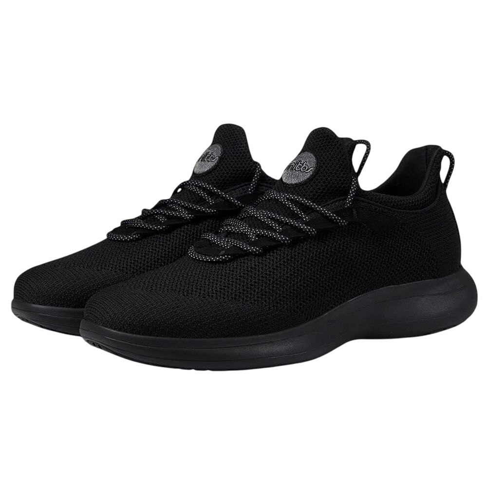 Snibbs Mens Orbit Work Sneakers US 14 EU 49 Black Soft Toe Shoes SR Slip On NIB